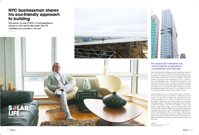 Solar life in New York.