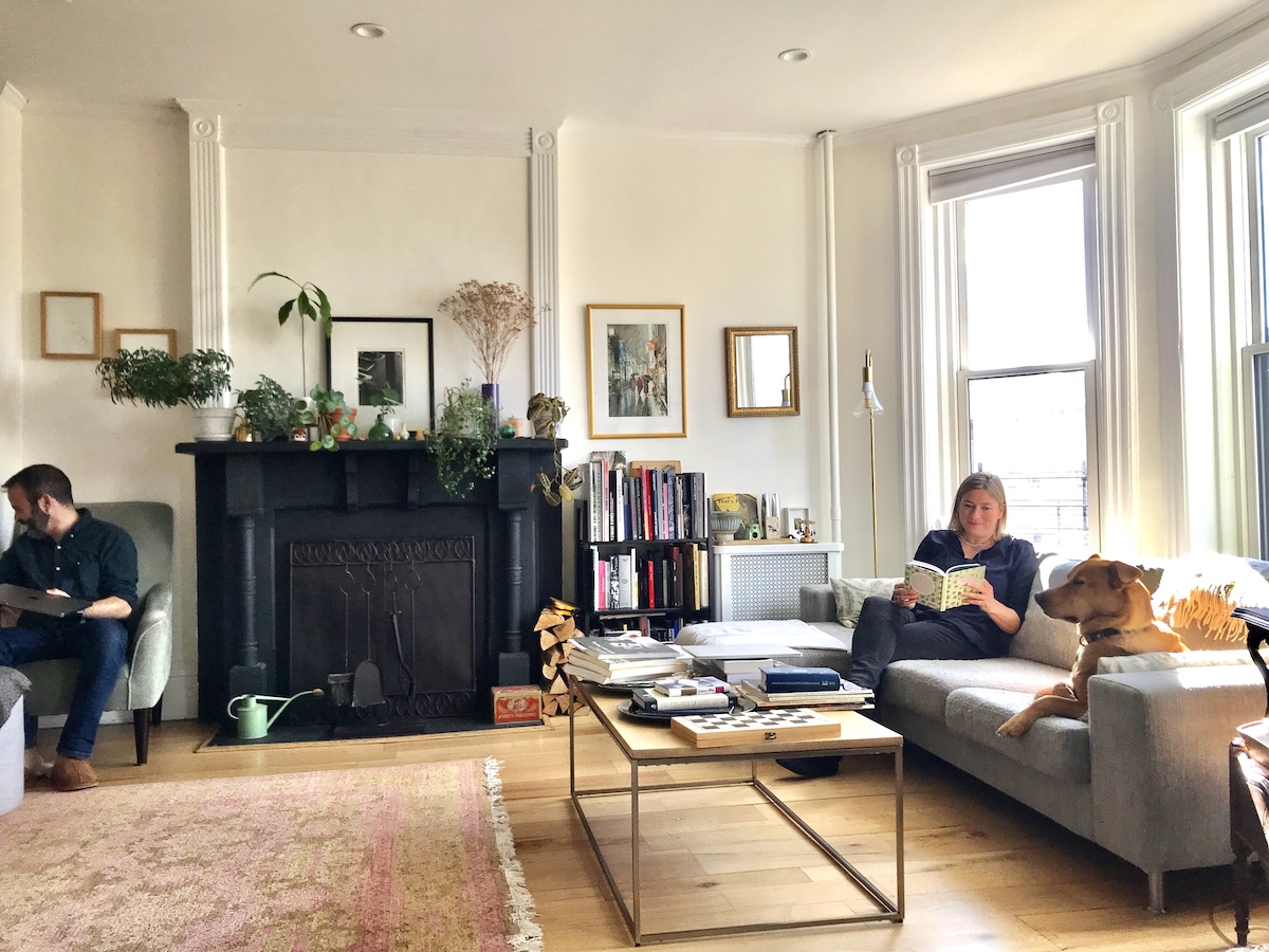 ニューヨーク、ブルックリンのおしゃれなお家、アパート